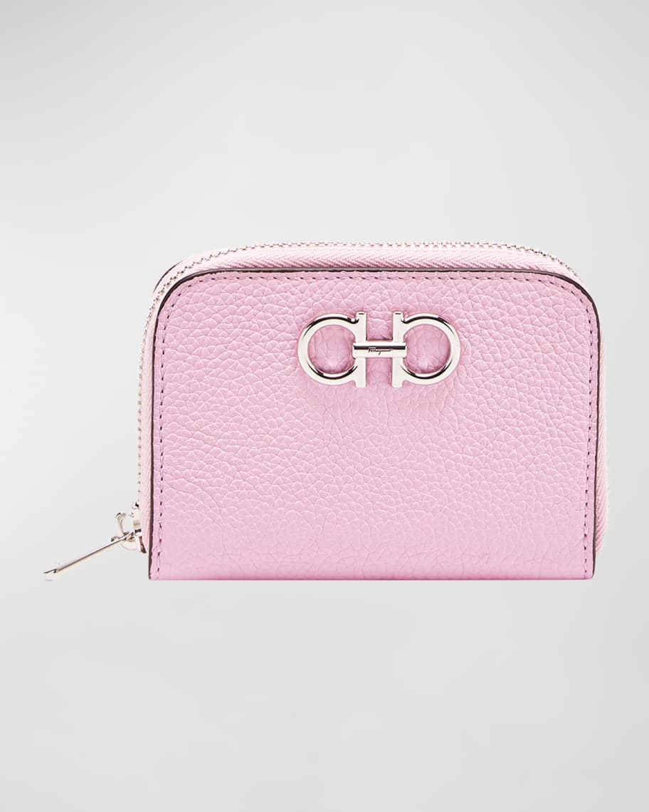 Ferragamo Gancino Zip Leather Wallet | Neiman Marcus