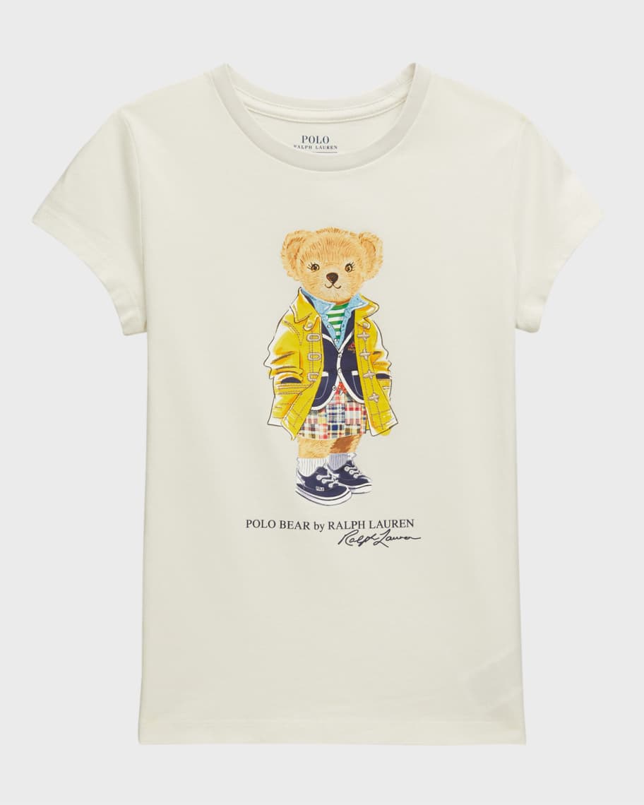 Polo Ralph Lauren Polo Bear Tシャツ キッズ150 Polo Ralph Lauren kids Tee Shirt 6 White Polo Bear Logo Crew