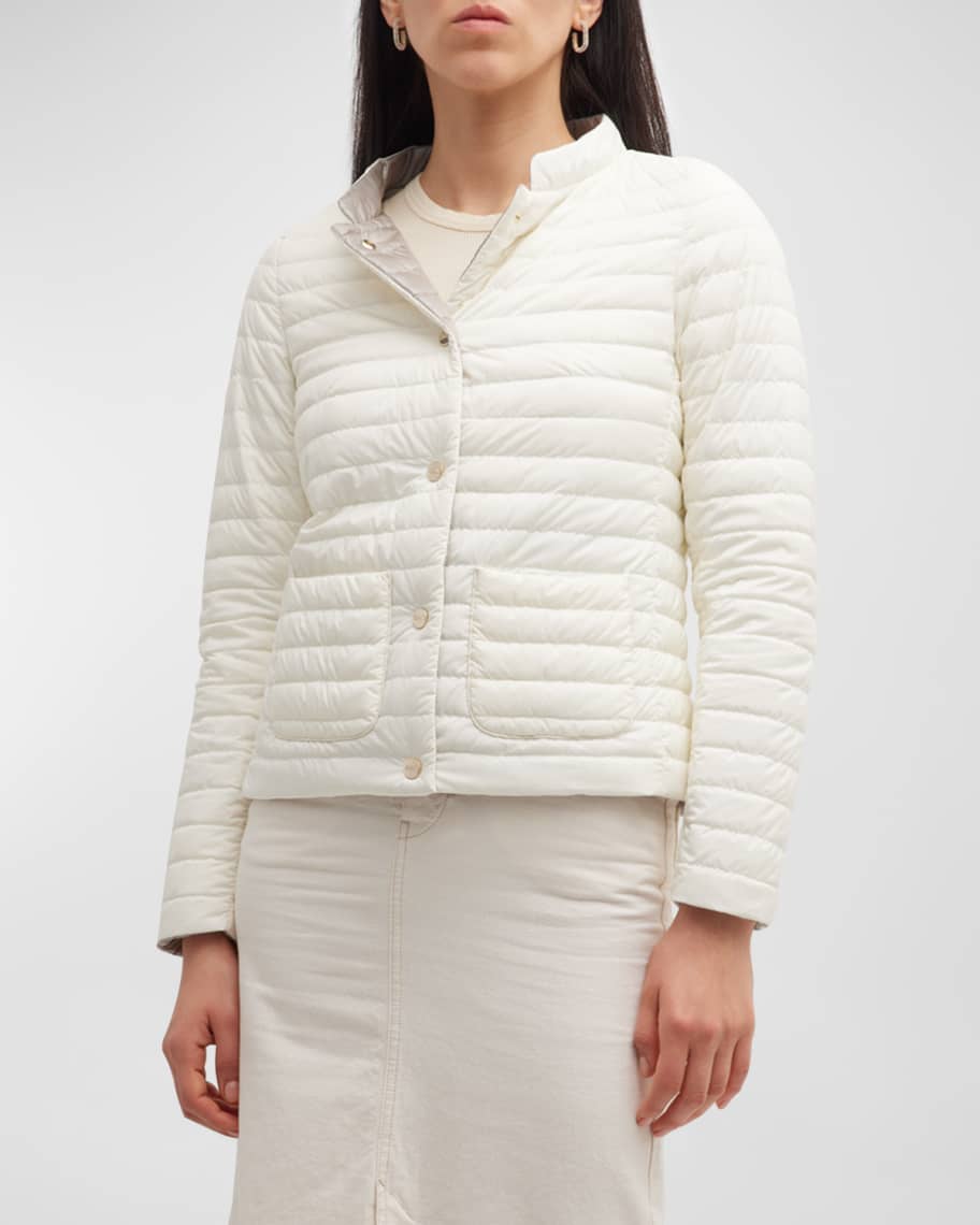 Marc Jacobs Reversible Monogram Oversized Puffer Jacket