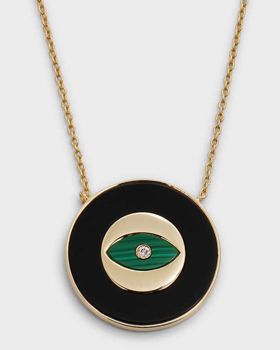 Neiman marcus top evil eye necklace
