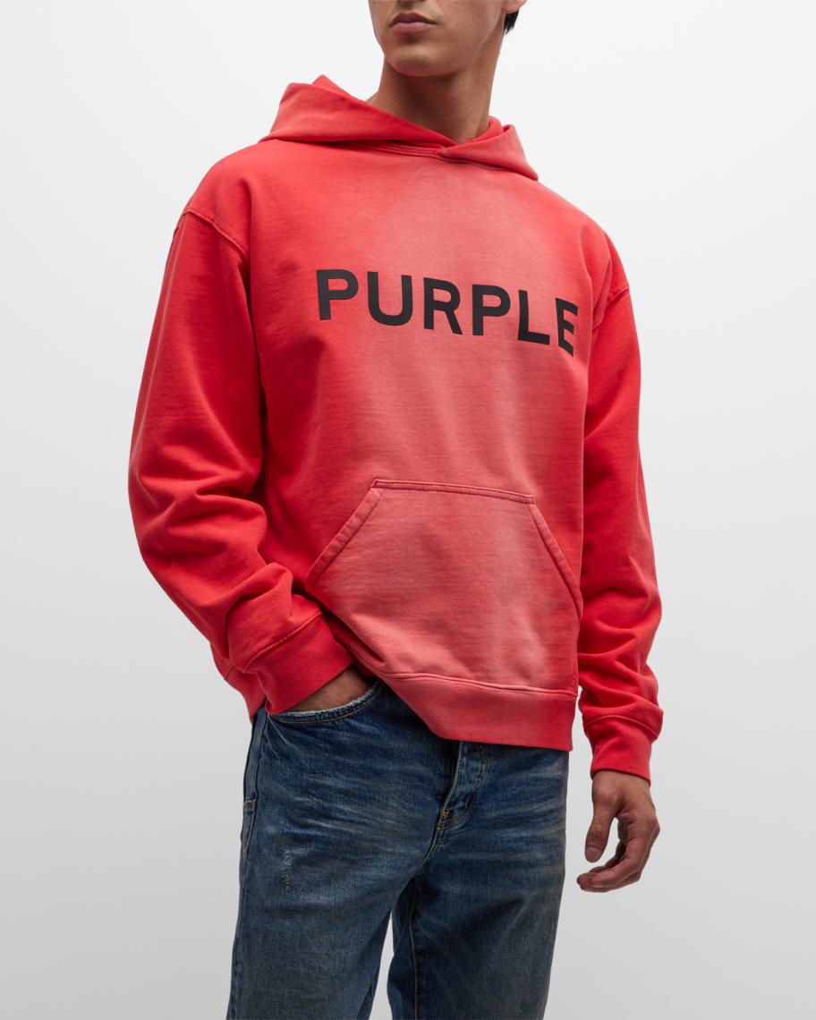 PURPLE Men's French Terry Hoodie Neiman Marcus