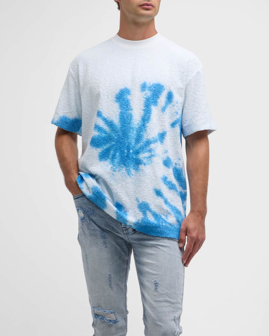 Louis Vuitton Tie Dye Blue White Luxury Brand T-Shirt And Pants Limited  Edition