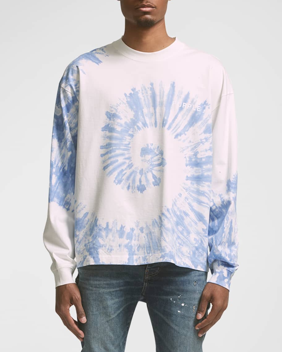mens purple tie dye shirt