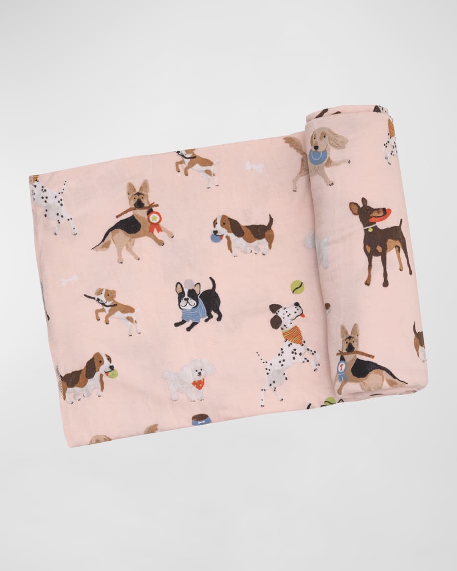 Angel Dear Girl's Doggy Daycare Swaddle Blanket Neiman Marcus