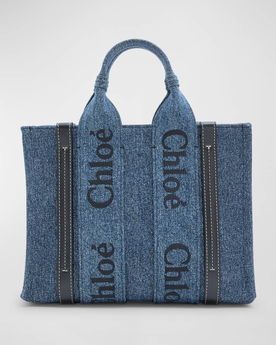 トートバッグ Chloe Small Woody Tote Bag Blue Chloé - Small Woody Tote | HBX - Globally Curated Fashion