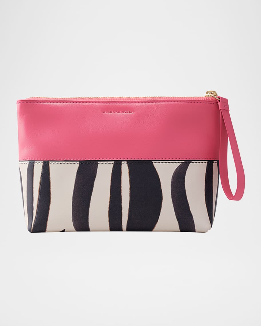 Dries Van Noten Rosa Carnivora Pochette Pouch | Neiman Marcus