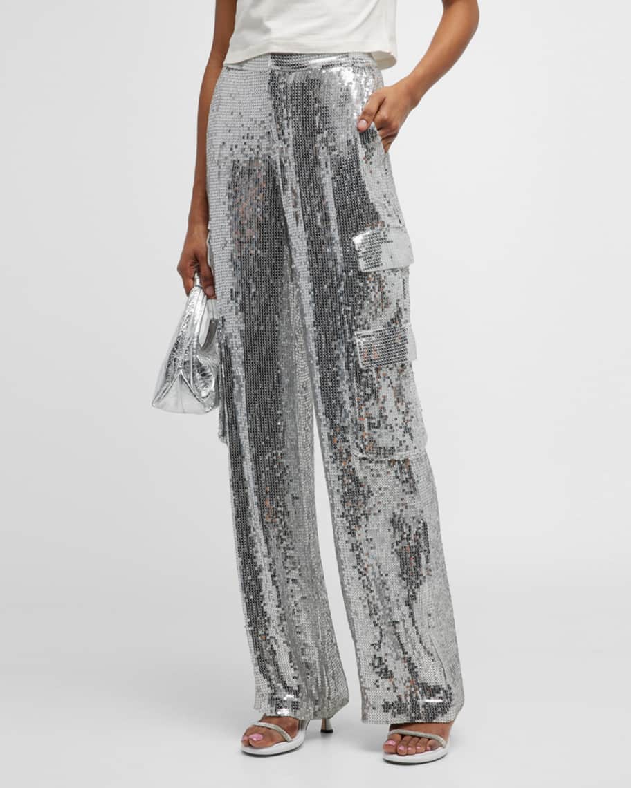 Alice and olivia sequin pants hotsell