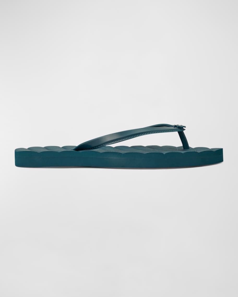 Image 1 of 4: Kira Medallion Flip Flop Sandals