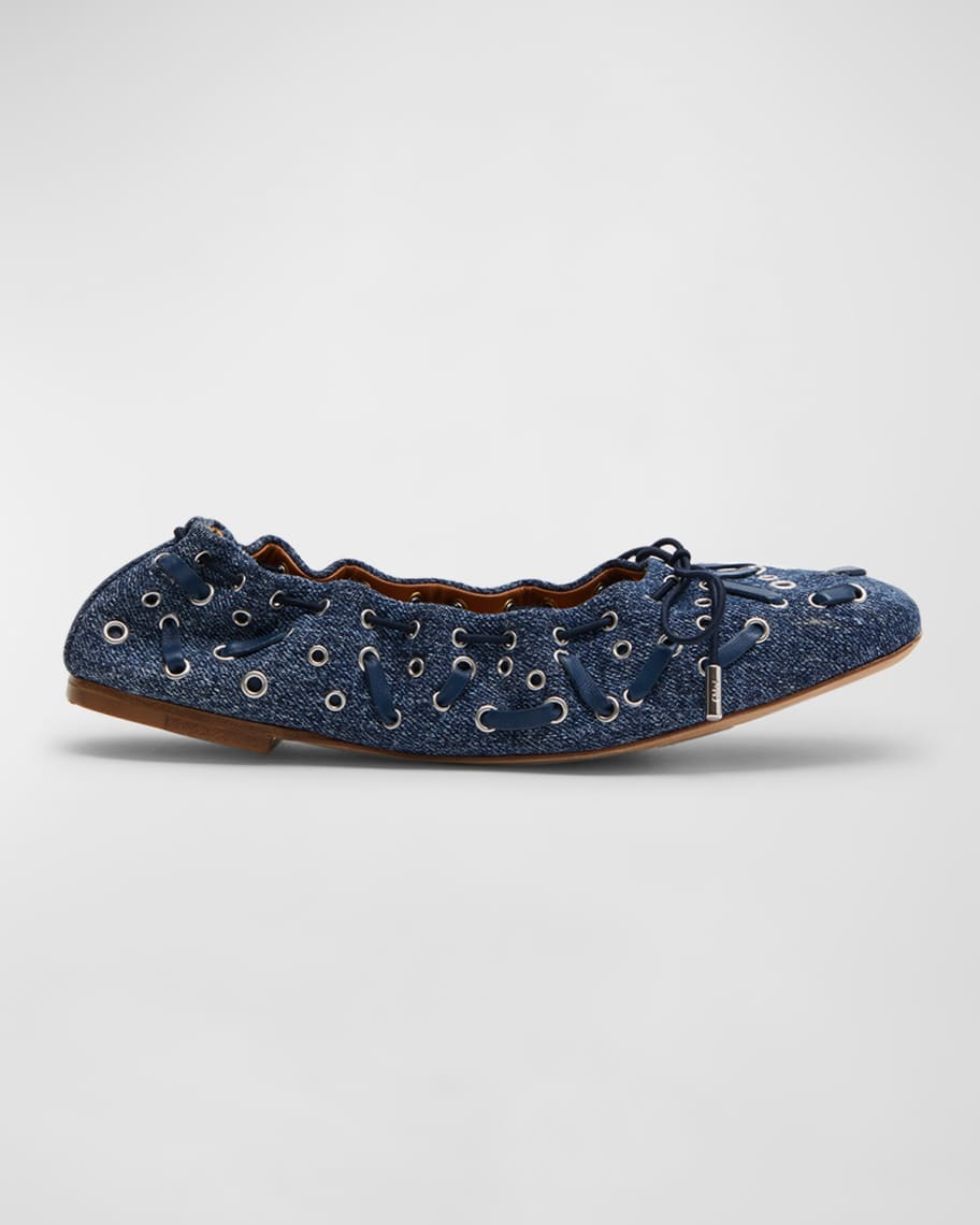 Chloe grommet flats Clearance