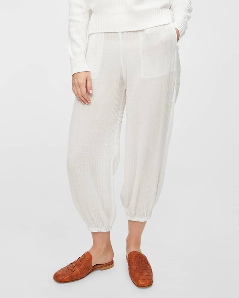 Michael Stars Elsa Cotton Gauze Joggers Neiman Marcus
