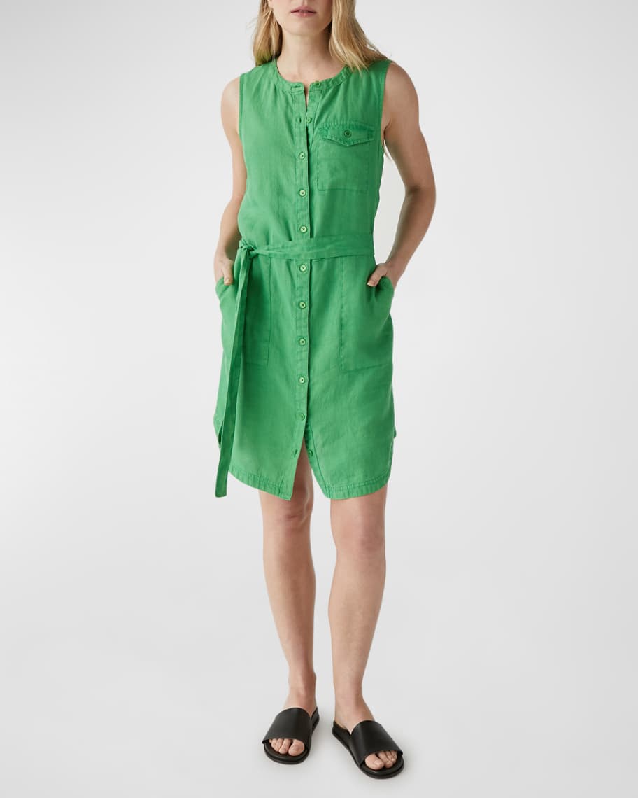 Michael Stars Brady Linen Shirtdress Neiman Marcus