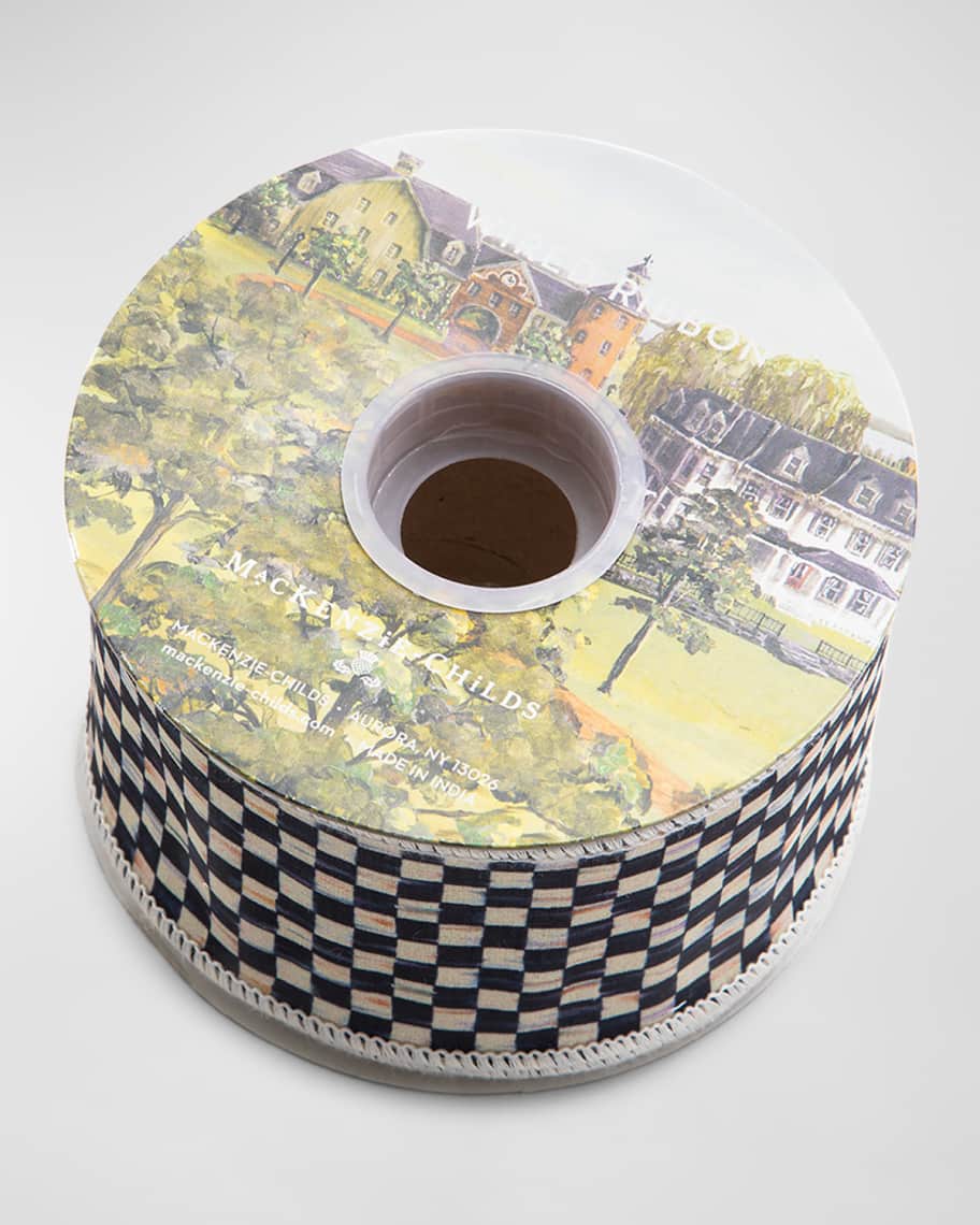 MacKenzie Childs Courtly Check Ribbon 2 5 quot W x 10 Yards Neiman Marcus