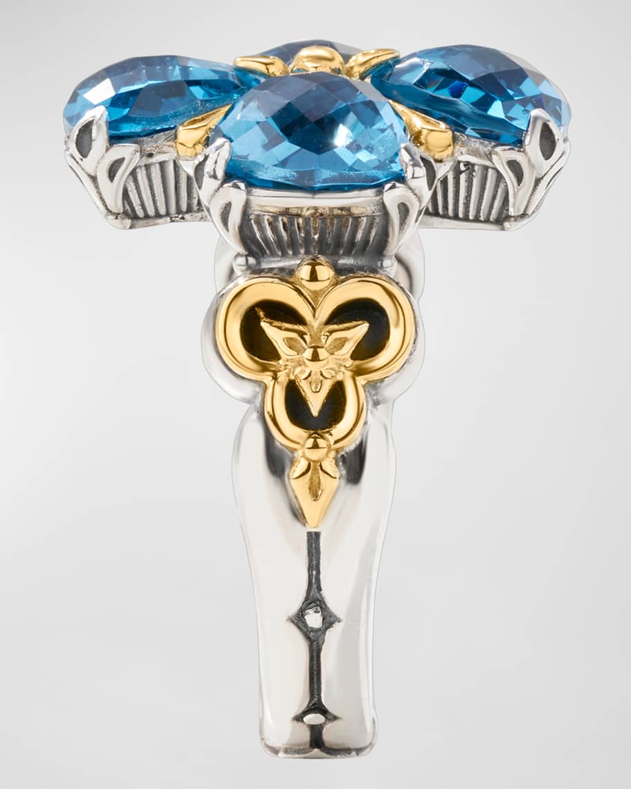 Image 3 of 3: 18k Gold Blue Spinel Ring