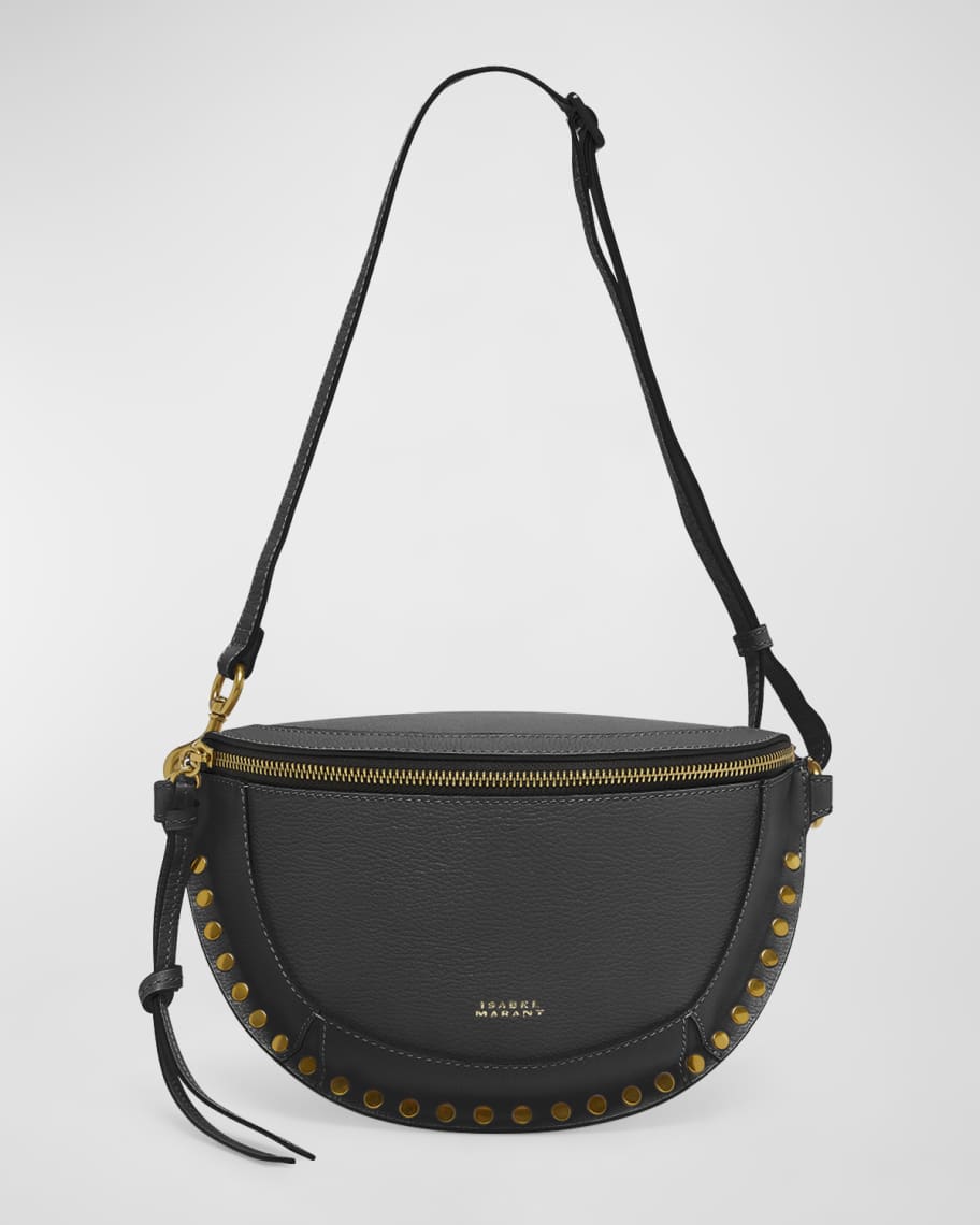 Isabel Marant Skano Studded Leather Shoulder Bag | Neiman Marcus