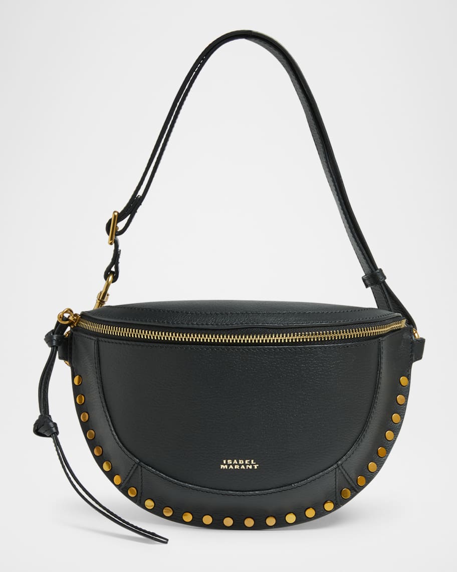 Isabel Marant Skano Studded Leather Shoulder Bag | Neiman Marcus