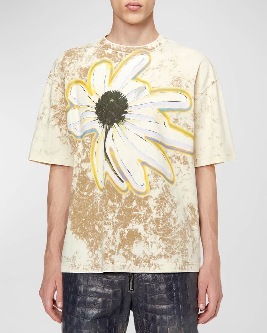Diesel Men's T-Wash-H3 Flower Print T-Shirt | Neiman Marcus