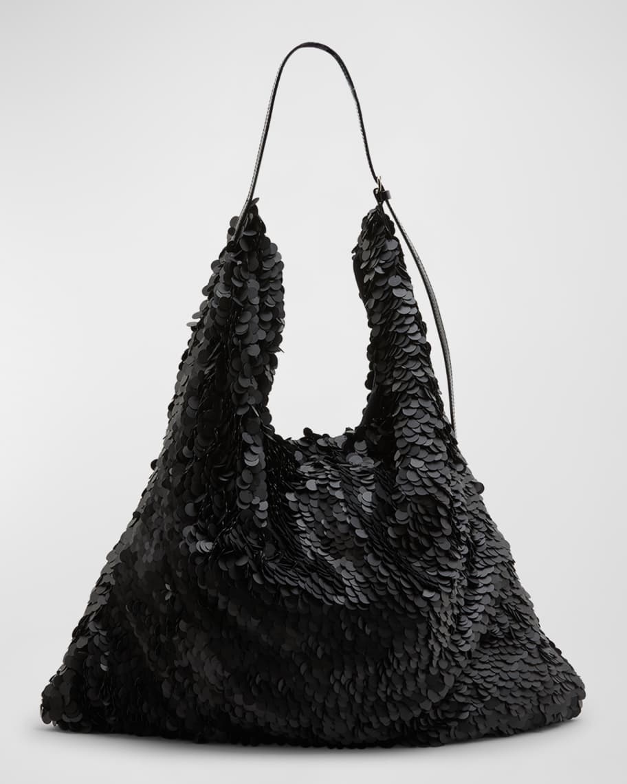 Dries Van Noten Sequins Leather Shoulder Bag | Neiman Marcus
