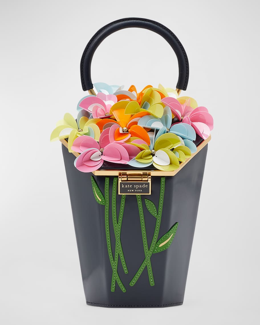 kate spade new york in bloom 3d flower bouquet tophandle bag Neiman