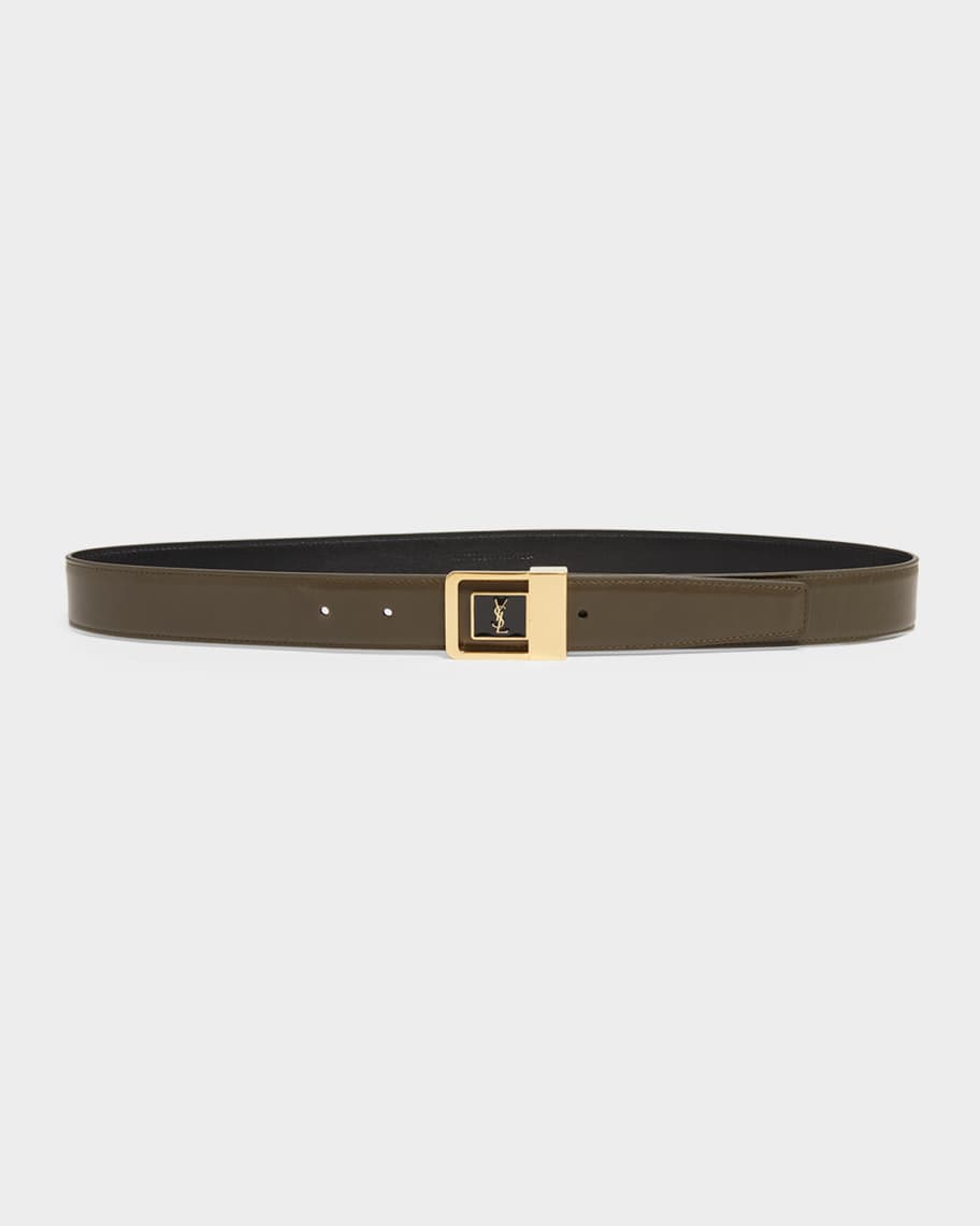 小物 saint laurent paris : leather belt Saint Laurent YSL Buckle Leather Belt | Neiman Marcus