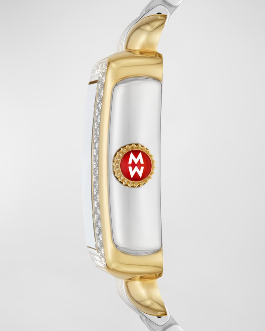 Image 3 of 4: Deco Madison Two-Tone Lilac Dial Watch with Diamonds