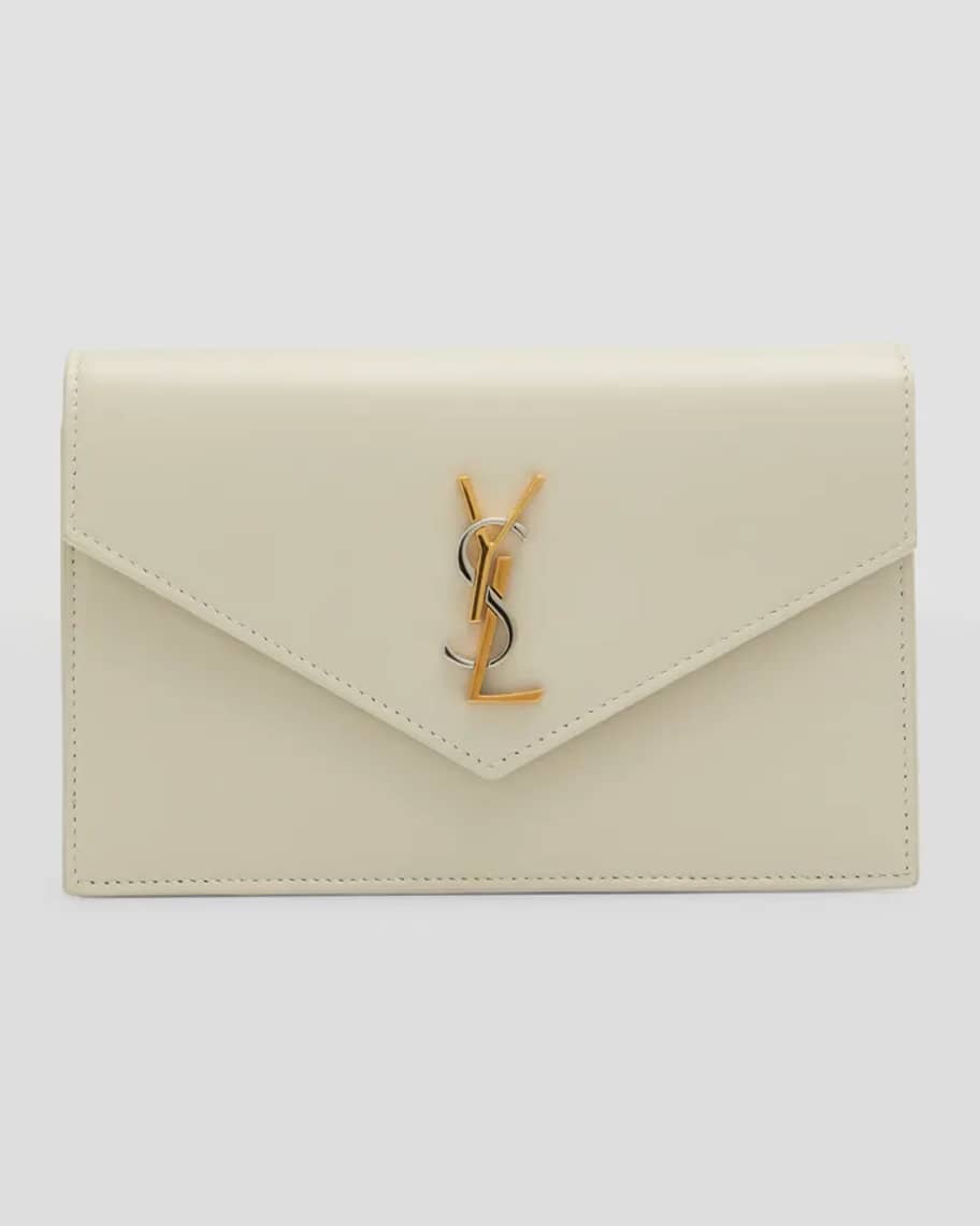 Saint Laurent YSL Monogram Wallet on Chain in Smooth Leather Neiman