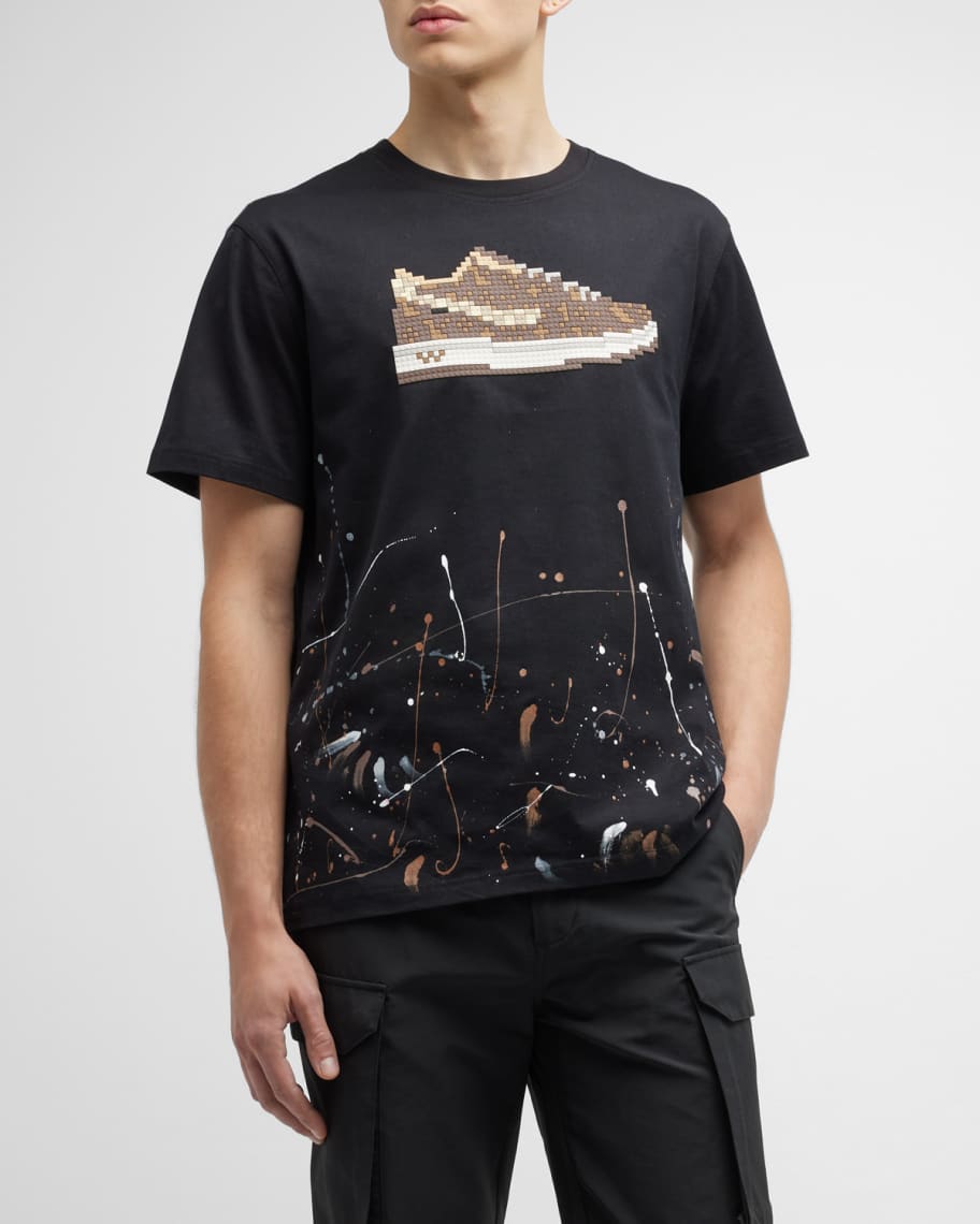 Mostly Heard Rarely Seen Men's Louis 8-Bit Applique T-Shirt