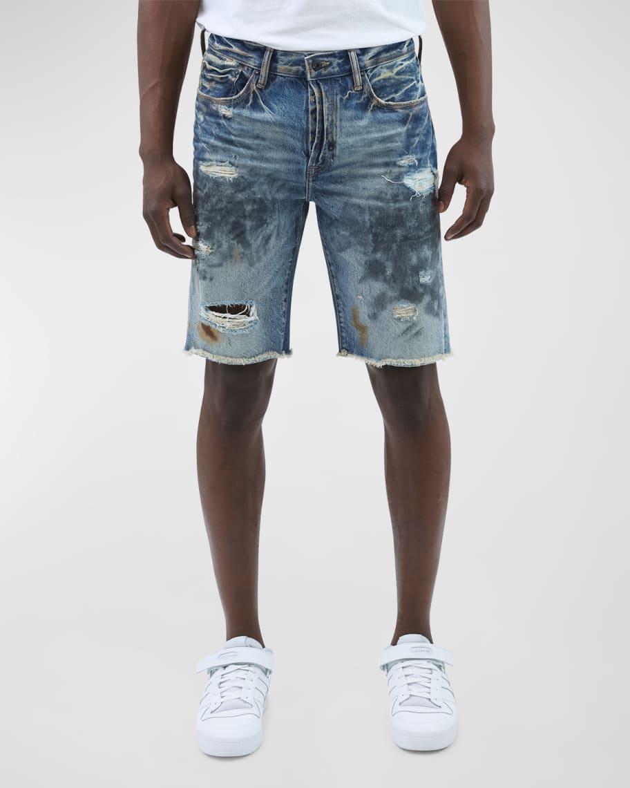 Louis Vuitton Denim Carpenter Shorts Blue Men's - US