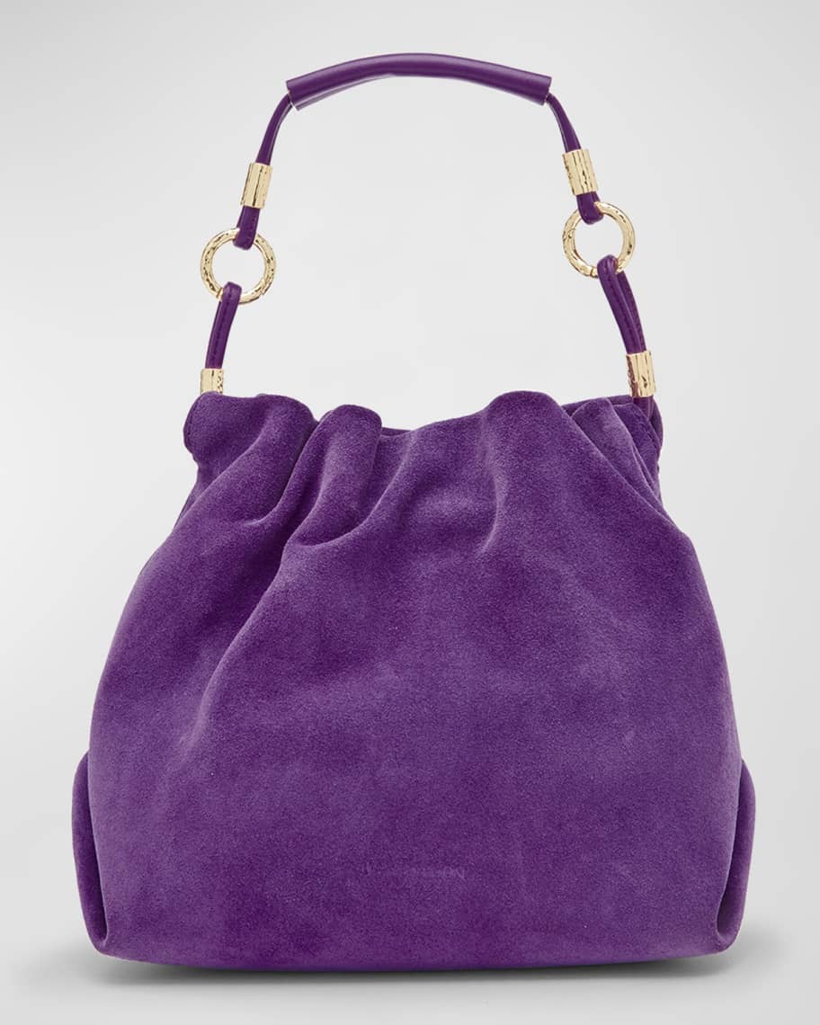 Tory Burch Women's Chevron Nappa Leather Kira Mini Bag - Purple