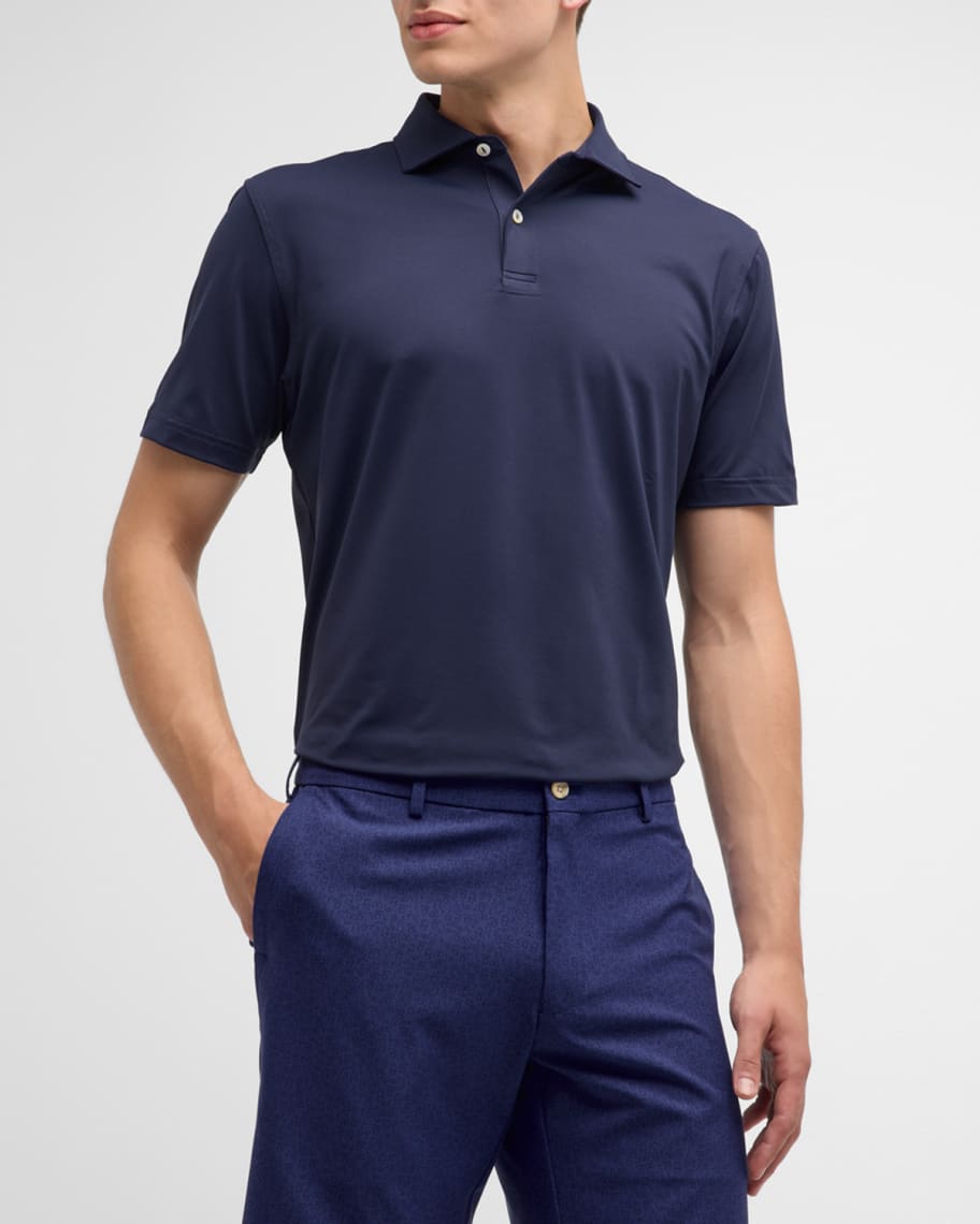 Peter Millar Men's Performance Jersey Polo Shirt | Neiman Marcus