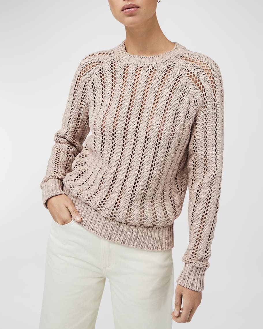Rag and outlet bone metallic sweater