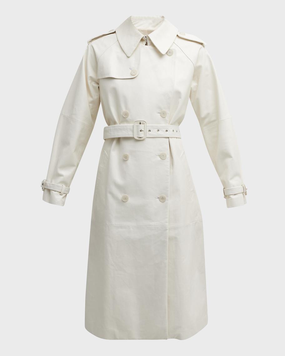 Nili Lotan Leather Trench Coat - Women's XS