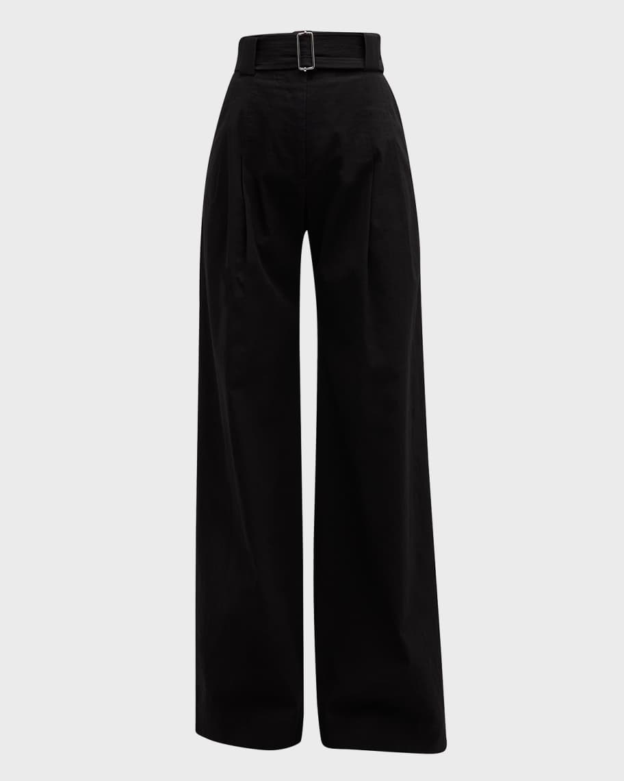 Zoe Belted Pants in Black-BESTSELLER