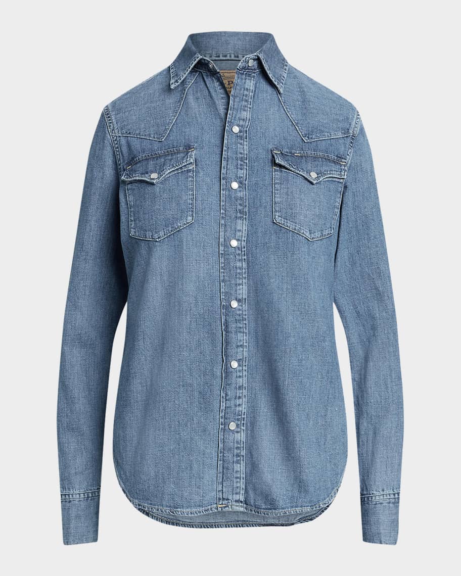 格安即決 Polo Ralph Lauren Denim Western Shirt | Neiman Marcus トップス