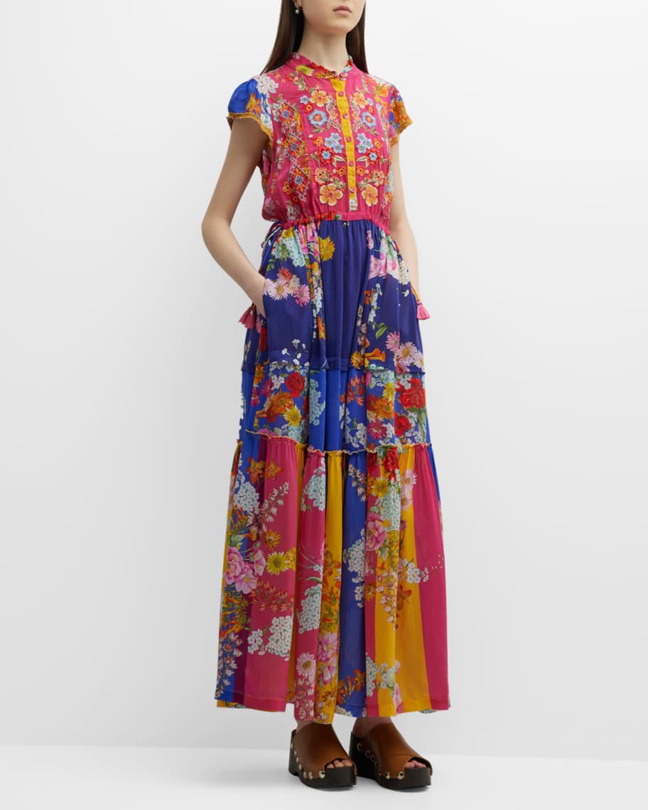 Johnny Was Printemps Maxi Slip Dress Neiman Marcus