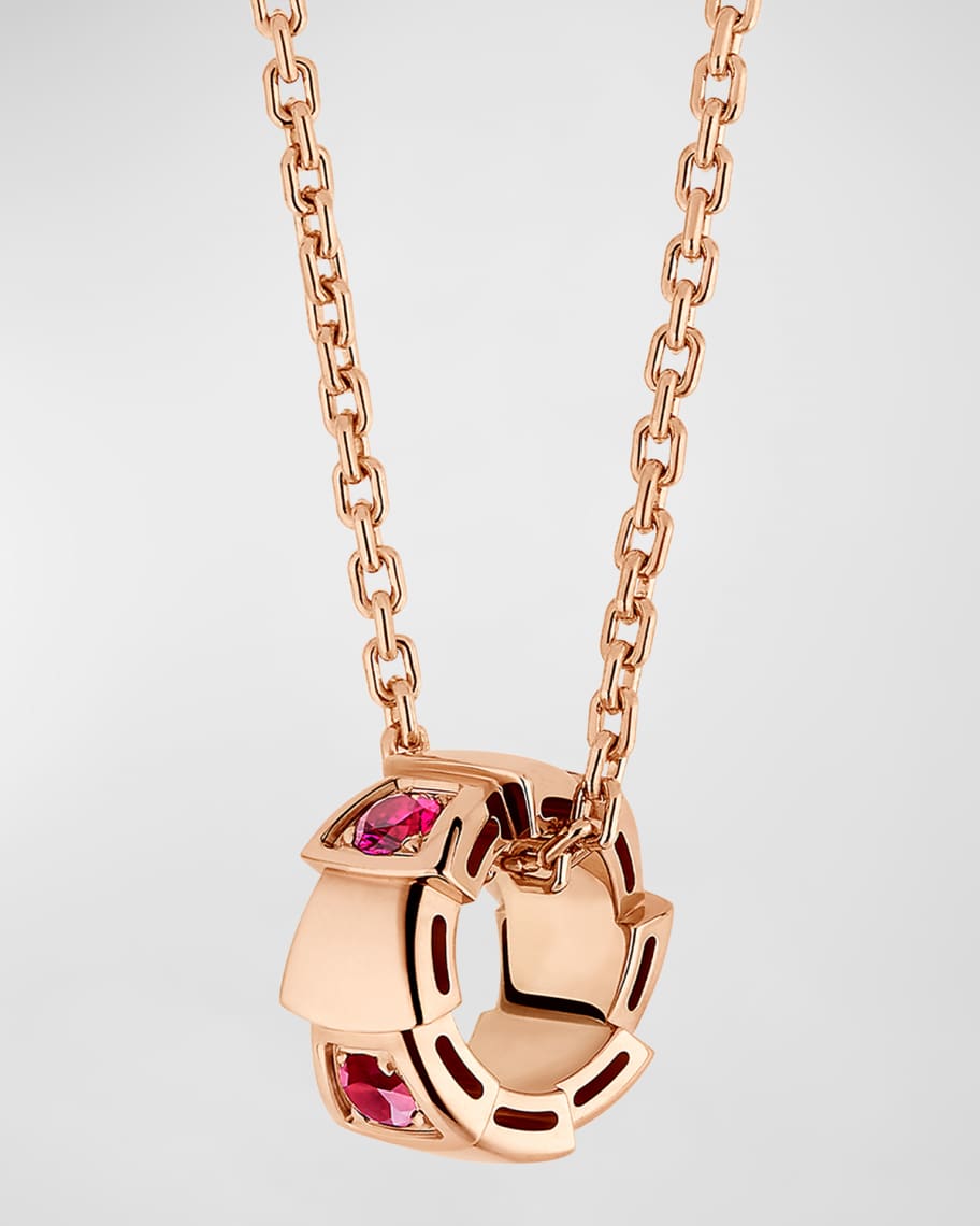 Rose gold DIVAS' DREAM Necklace with Pink,White Mother of Pearl,Pink  Sapphires