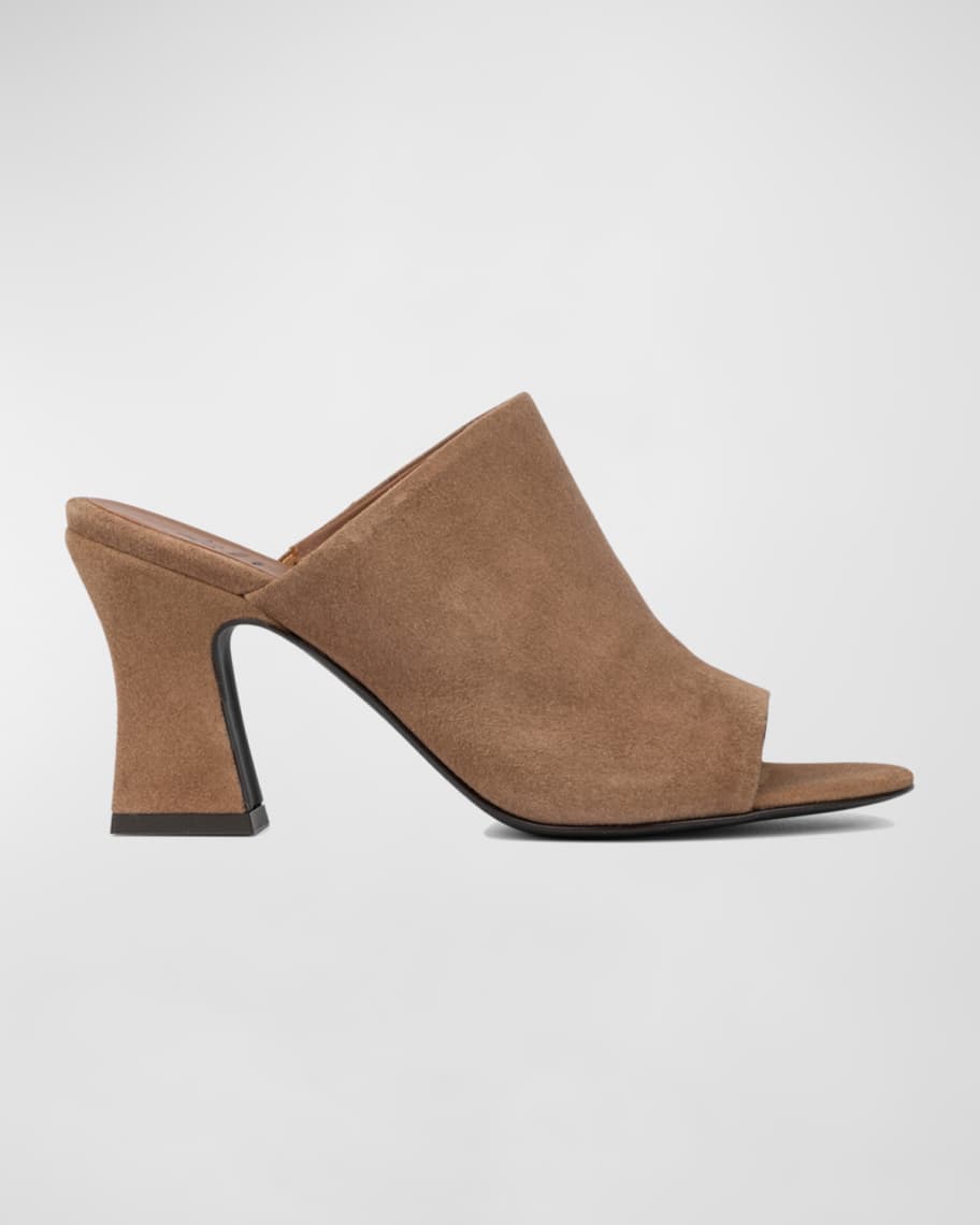 Aquatalia Carmina Suede Mule Sandals Neiman Marcus