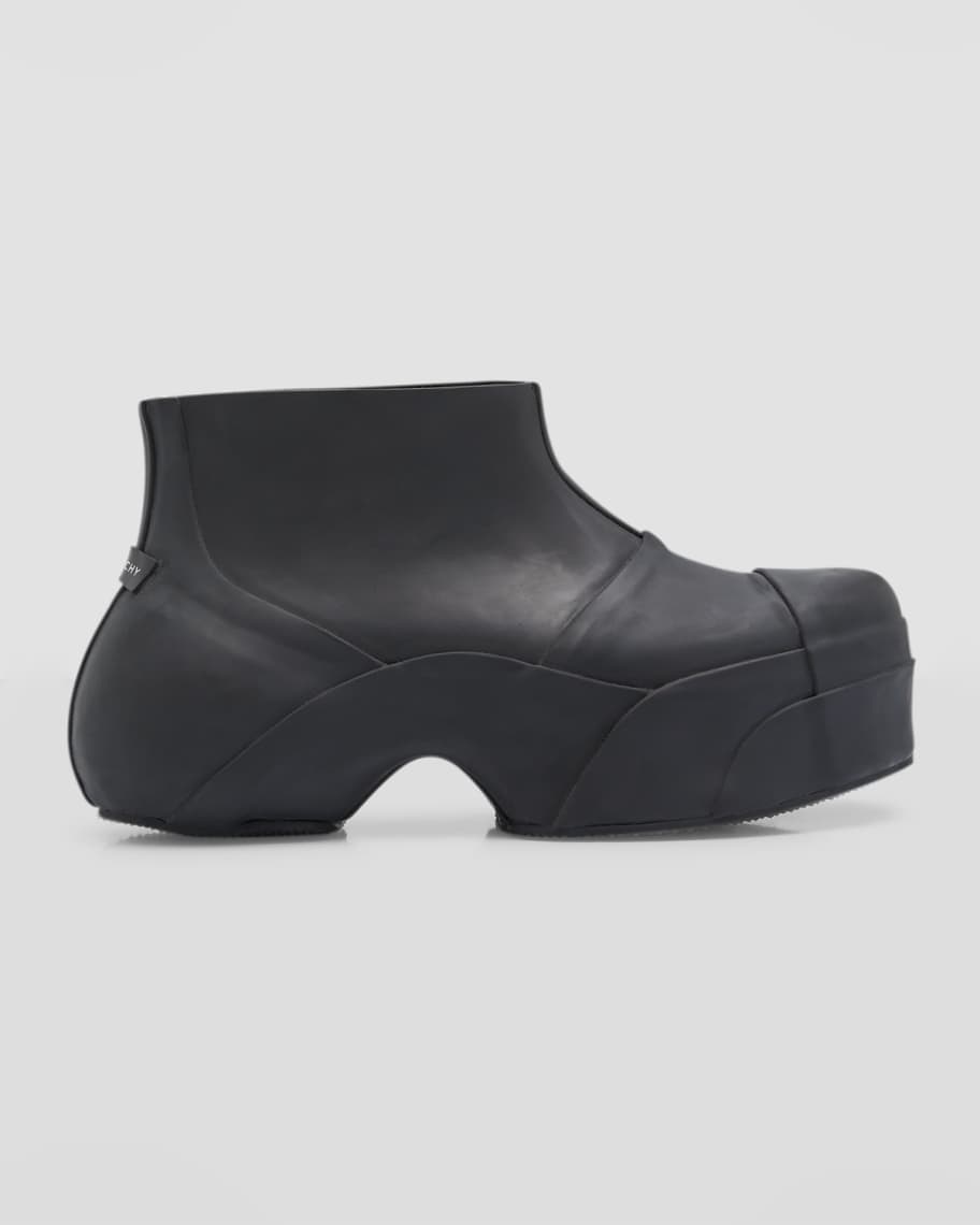 Givenchy Men s Show Rubber Ankle Rain Boots Neiman Marcus