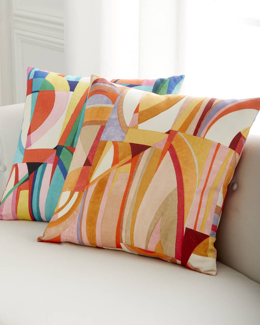 Artsy Decorative Pillows Neiman Marcus