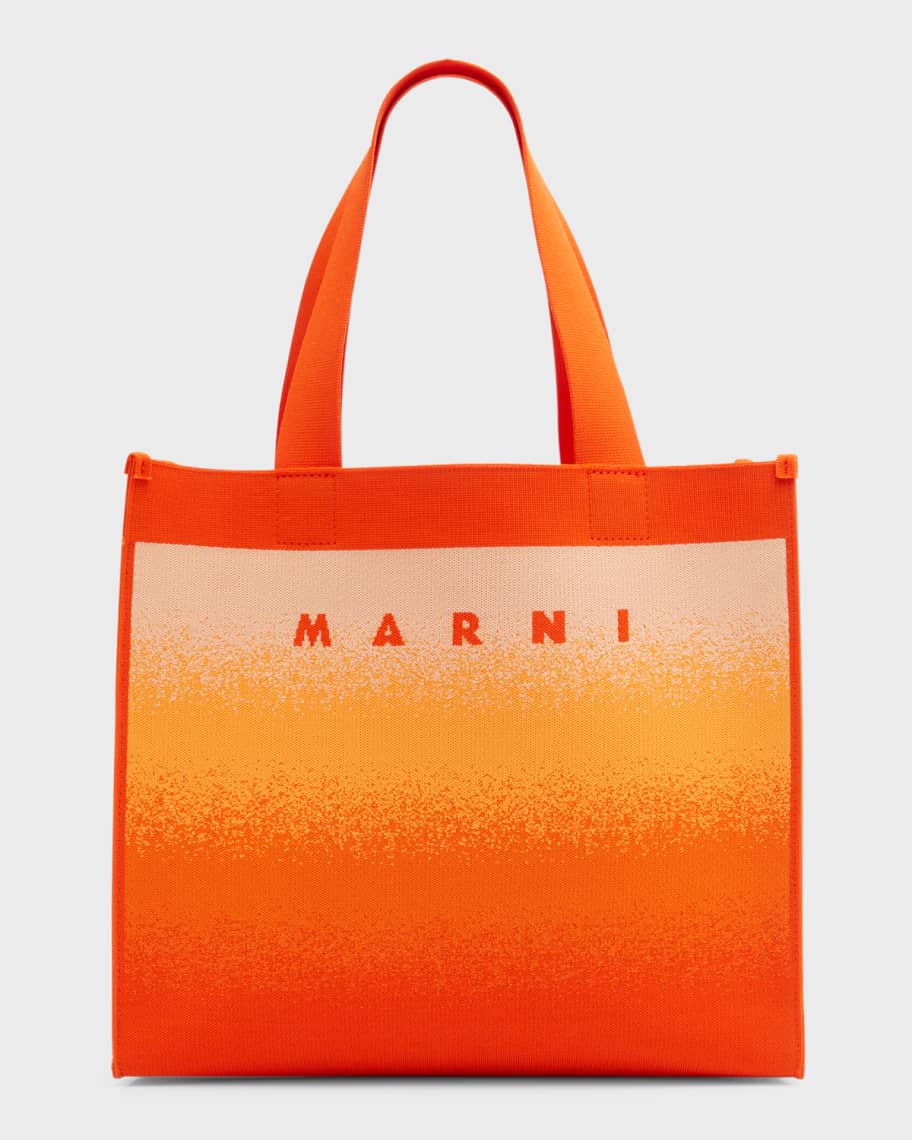 【MARNI】JACQUARD MEDIUM TOTE BAG Marni Medium Jacquard Knit Shopping Tote Bag | Neiman Marcus