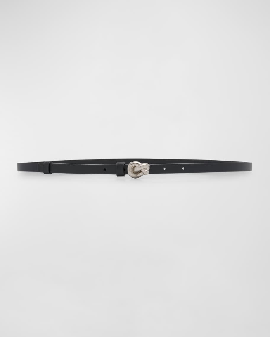 Bottega Veneta Knot Buckle Leather Belt | Neiman Marcus
