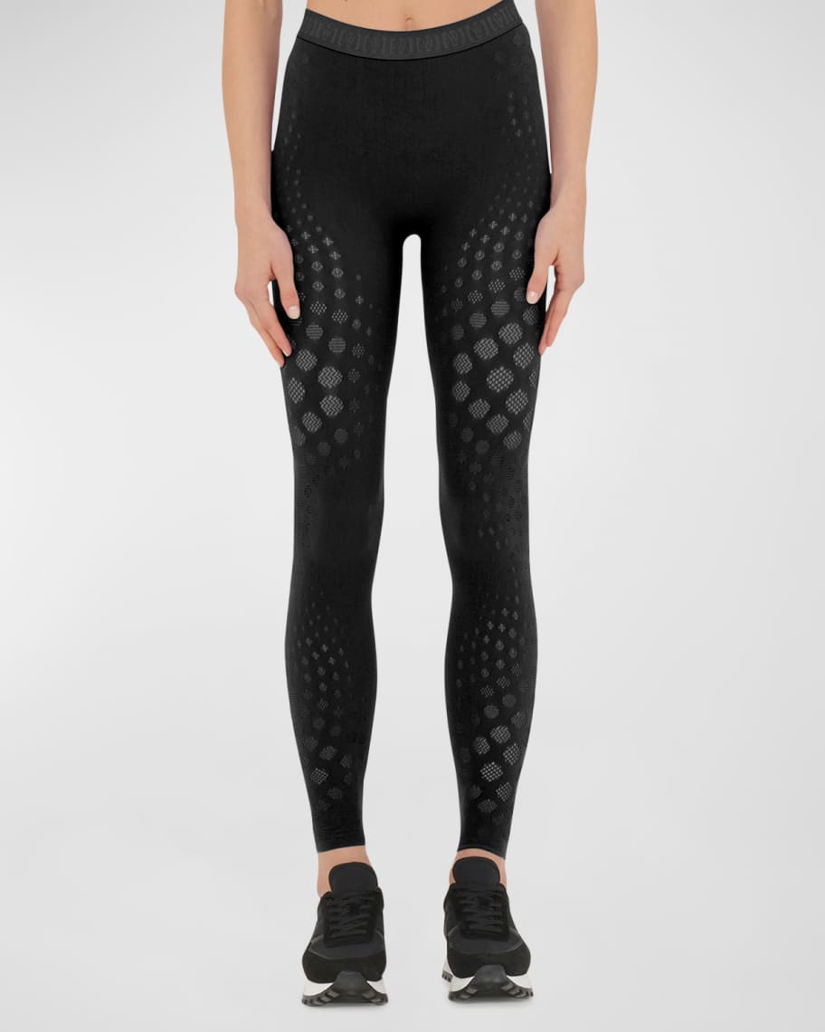Wolford Dots Illusion Net Leggings Neiman Marcus