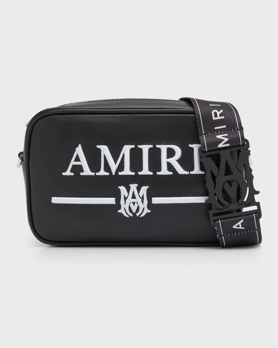 Amiri Logo Camera Bag in Black for Men