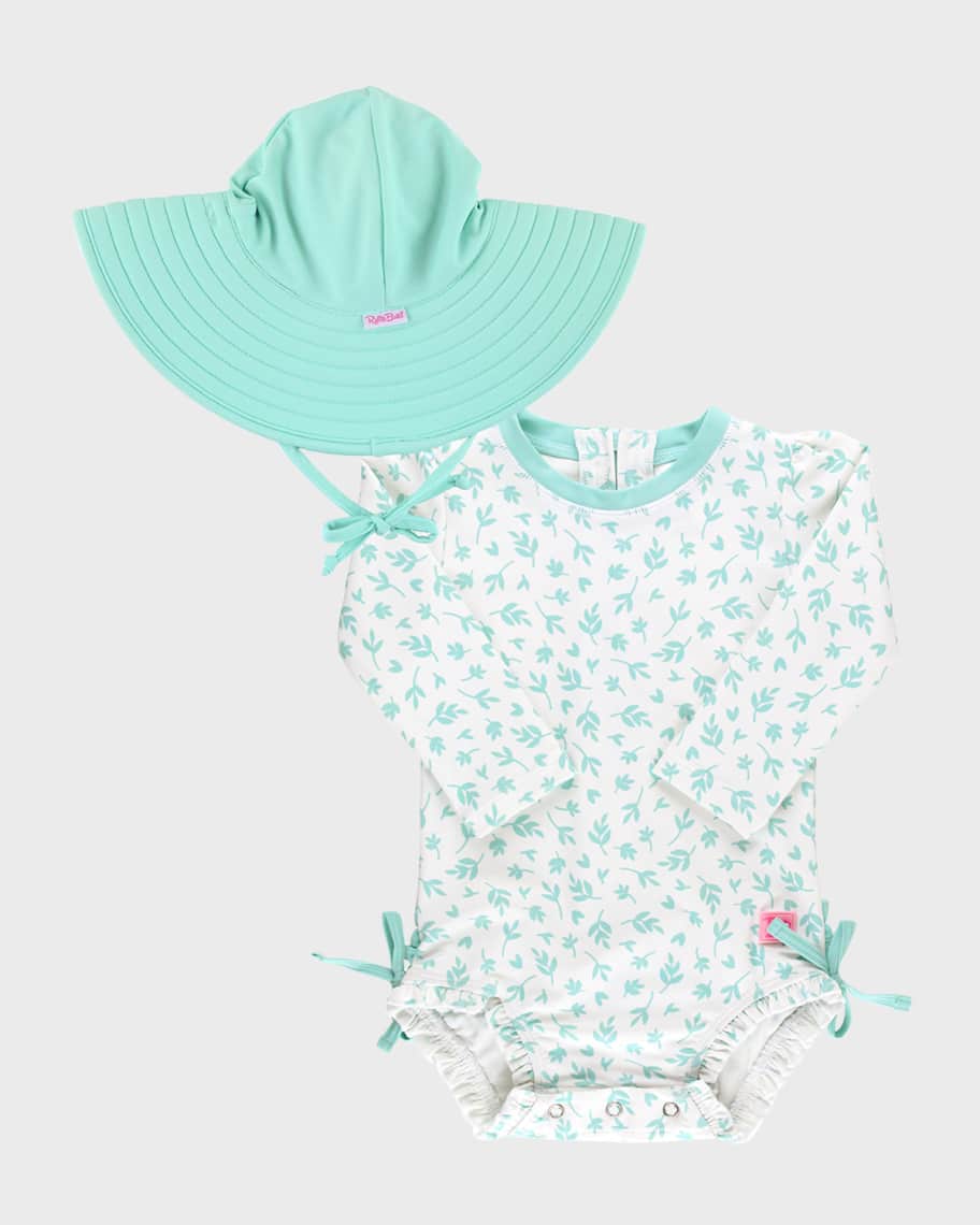 RuffleButts Sun Protection Hat - Red