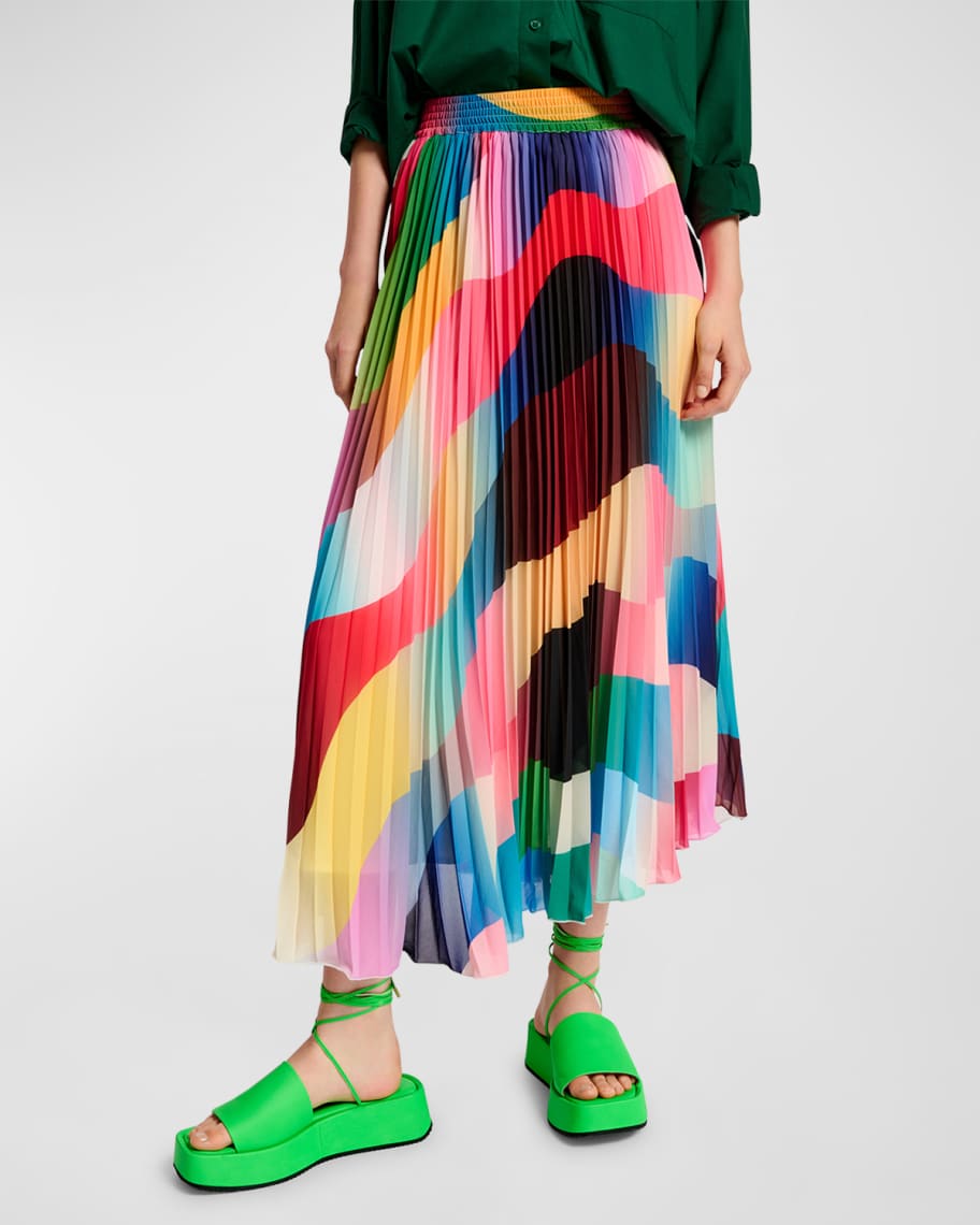 Green midi skirt by Essentiel Antwerp - No Fear of Fashion