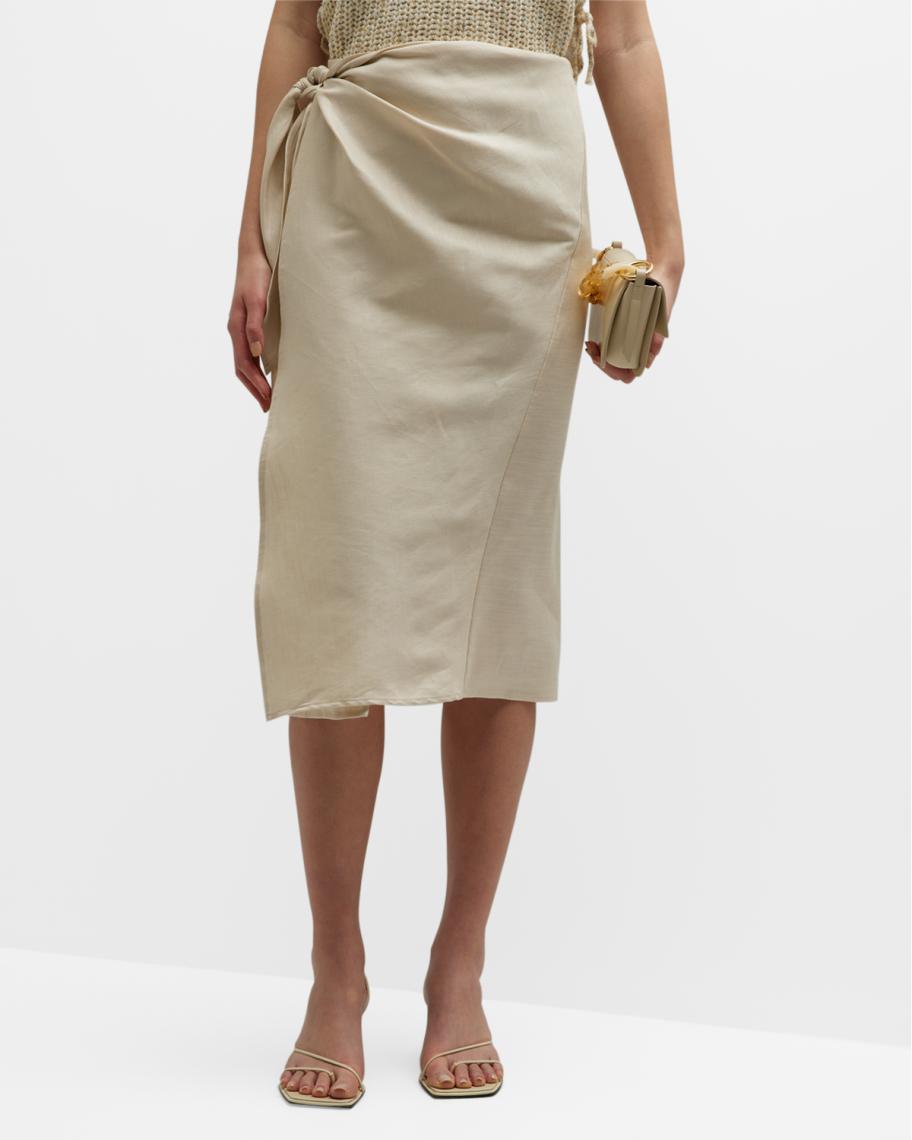Rails Cressida Side-Tie Midi Skirt | Neiman Marcus