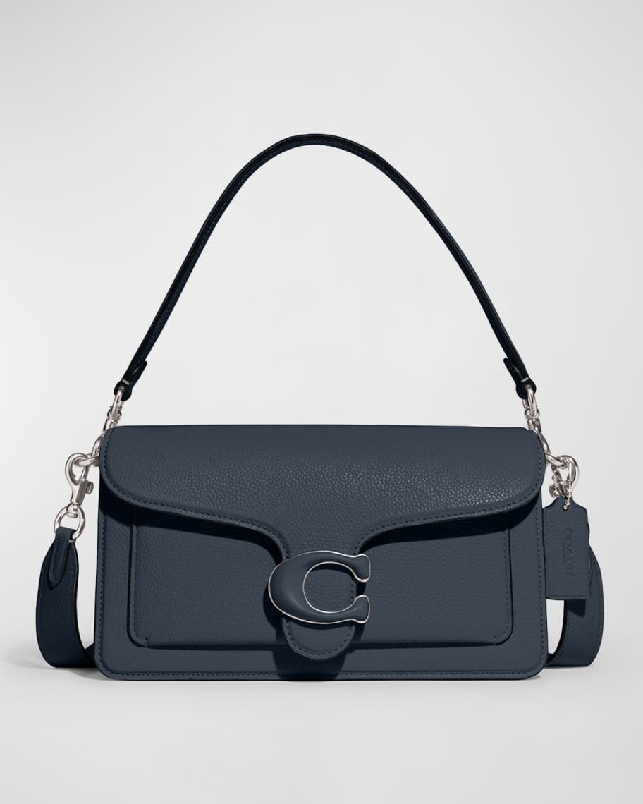 Coach pebble-texture Leather Shoulder Bag - Black