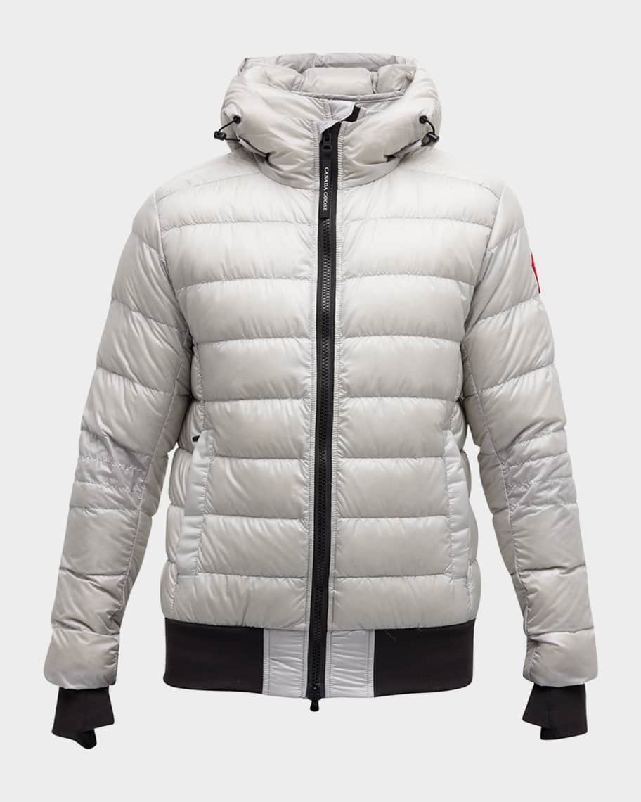 Canada Goose Men's Crofton Hooded Down Bomber Jacket Neiman Marcus