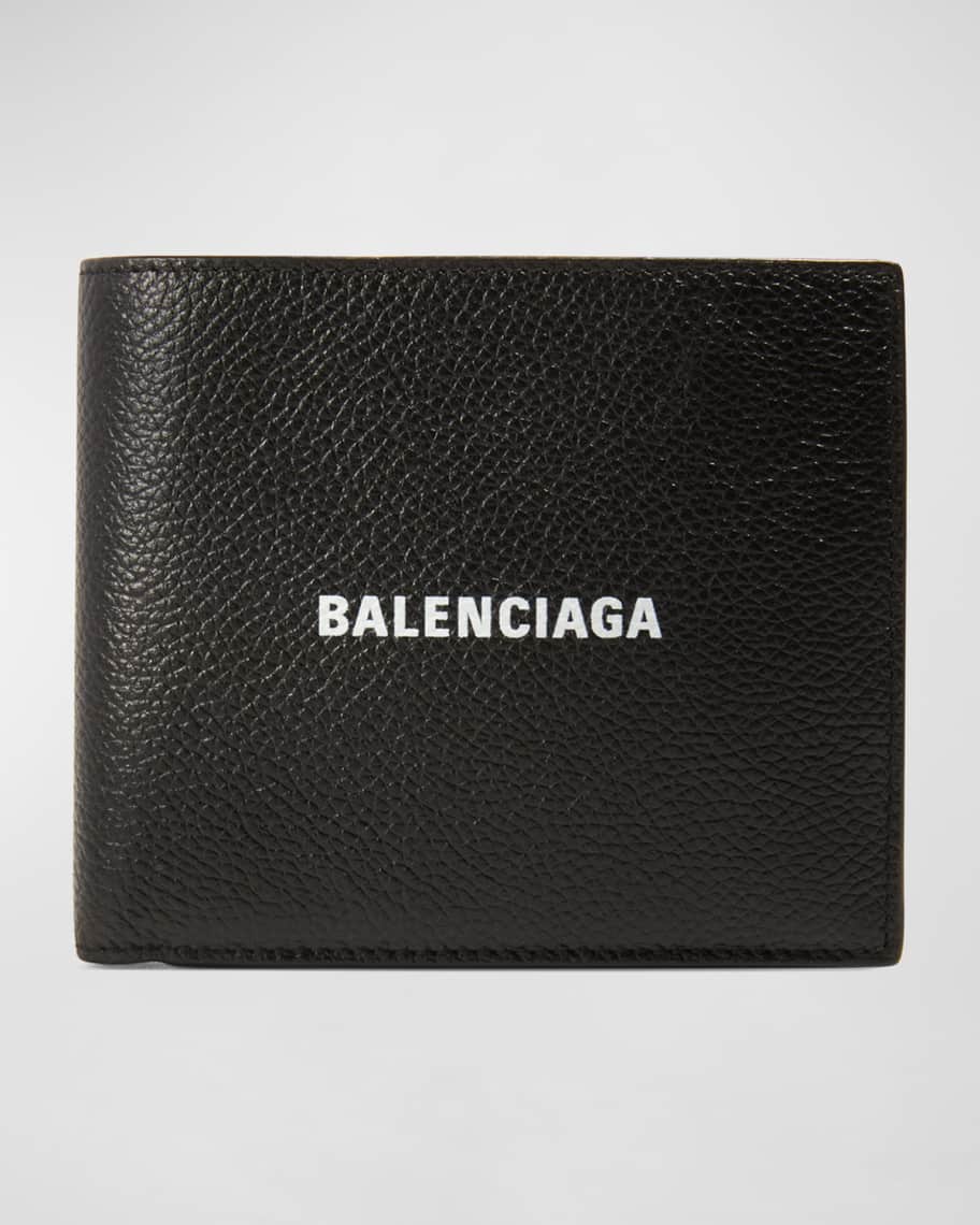 Balenciaga Men's Bifold Leather Wallet | Neiman Marcus