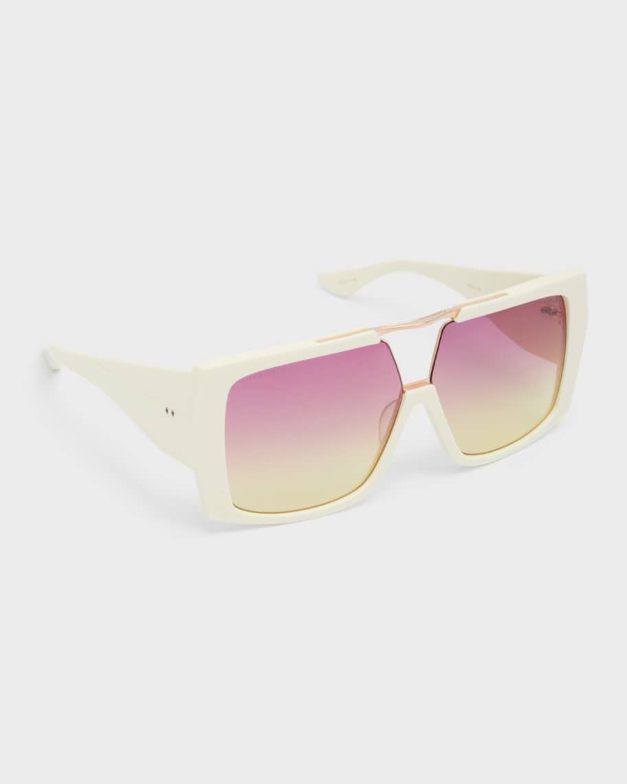 Dita Abrux Metal Alloy & Plastic Aviator Sunglasses | Neiman Marcus