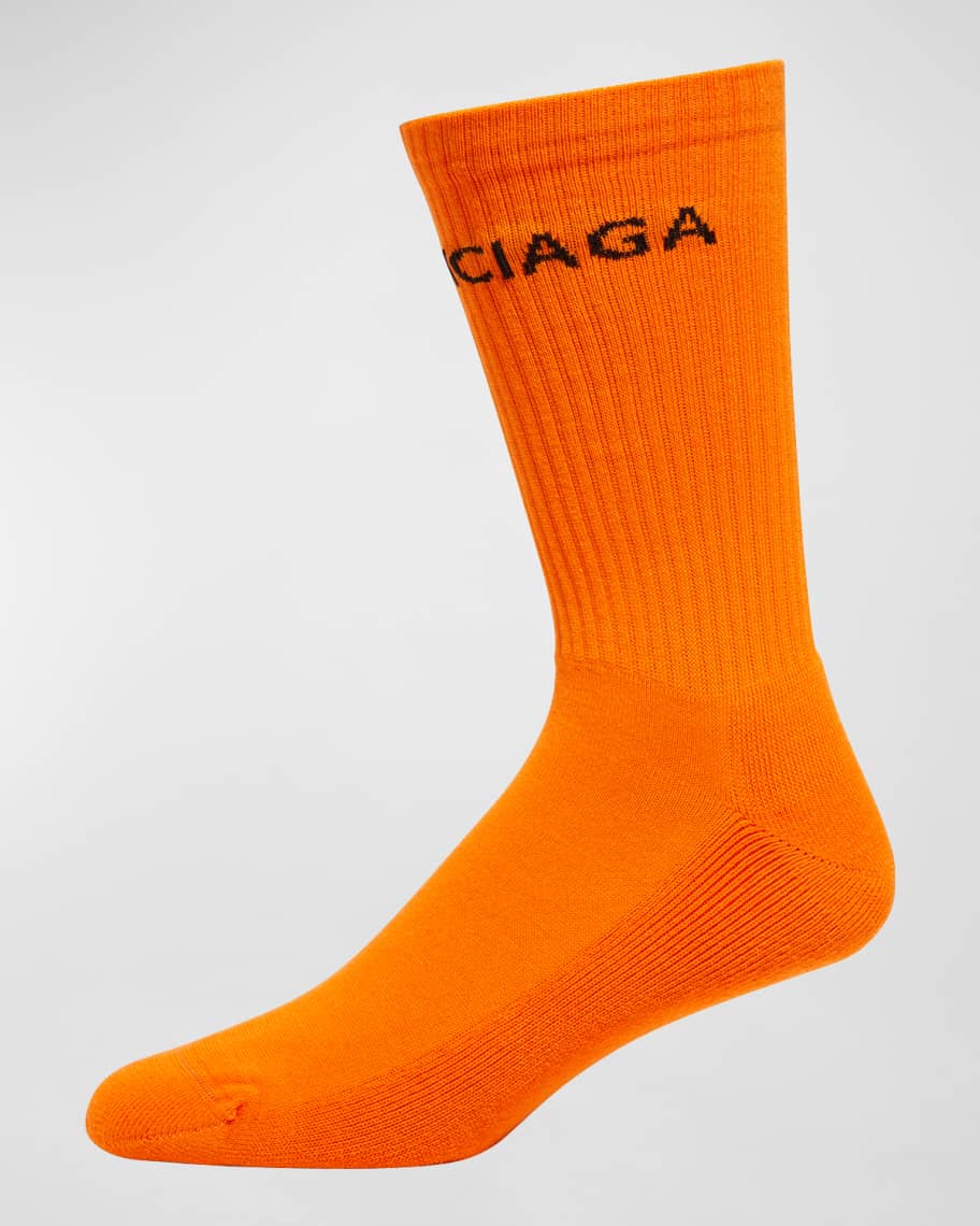Orange top balenciaga socks